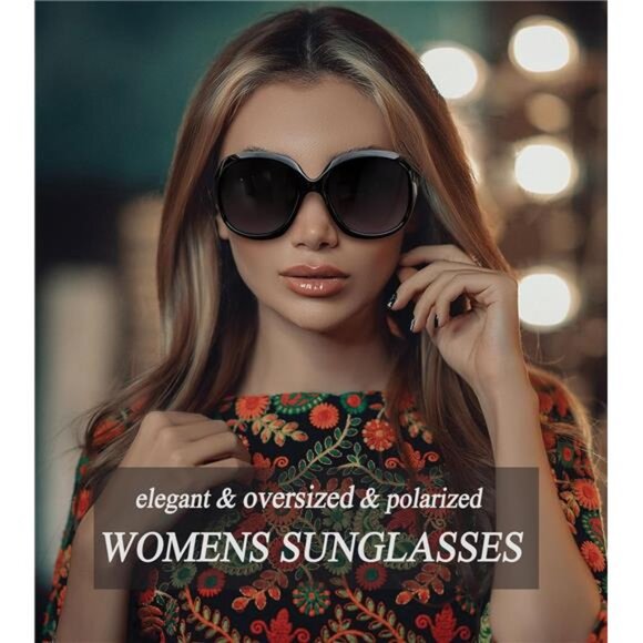 New Oversized Sunglasses Womens Trendy Polarized Large Driving Sun Glasses